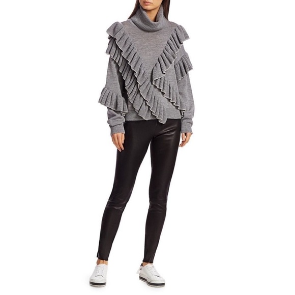 Alice + Olivia Libbie Ruffle Sweater NWT Small - Picture 5 of 9